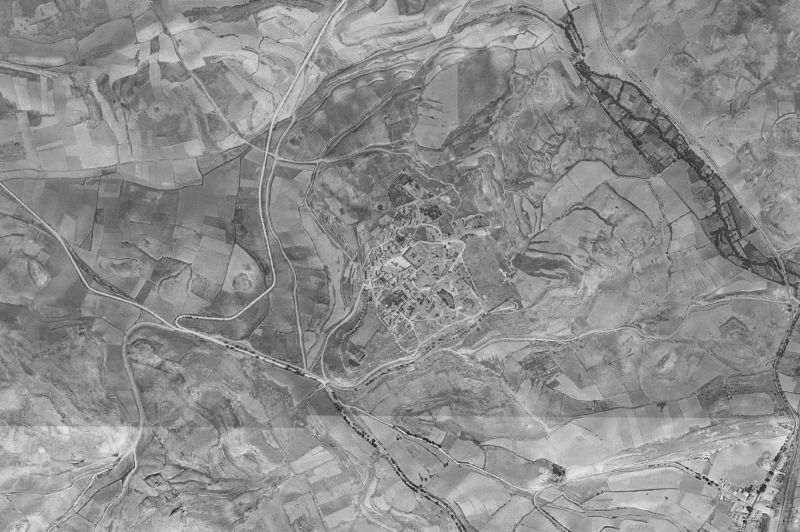 Ortofoto de 1956-1957 del núcleo de Medinaceli