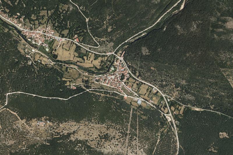 Ortofoto actual del núcleo de Molinos de Duero