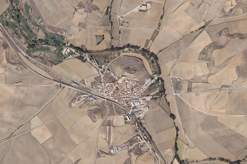 Ortofoto actual del núcleo de Morón de Almazán
