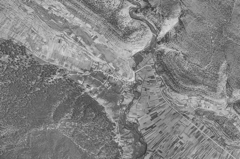 Ortofoto de 1956-1957 del núcleo de Muriel de la Fuente