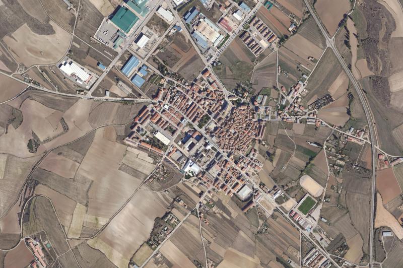 Ortofoto actual del núcleo de Ólvega