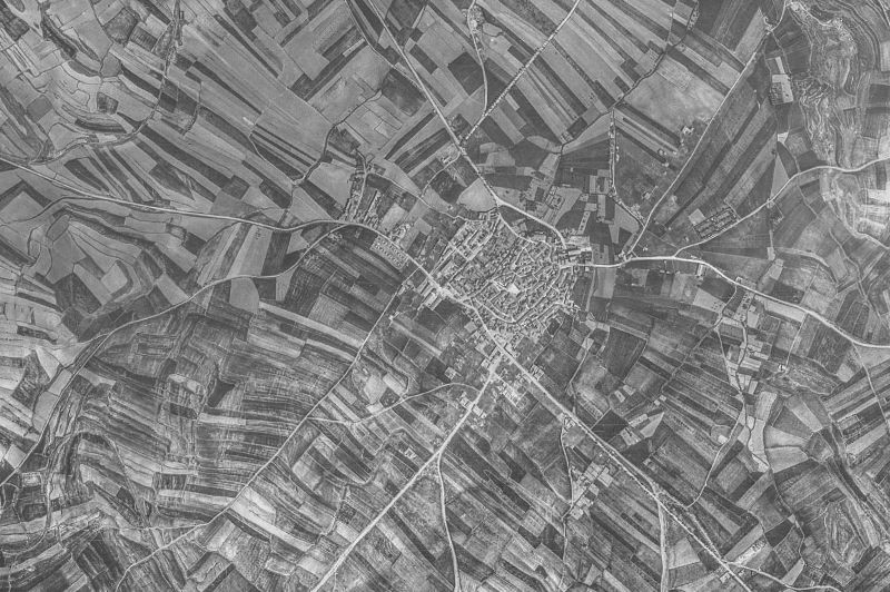 Ortofoto de 1956-1957 del núcleo de Ólvega