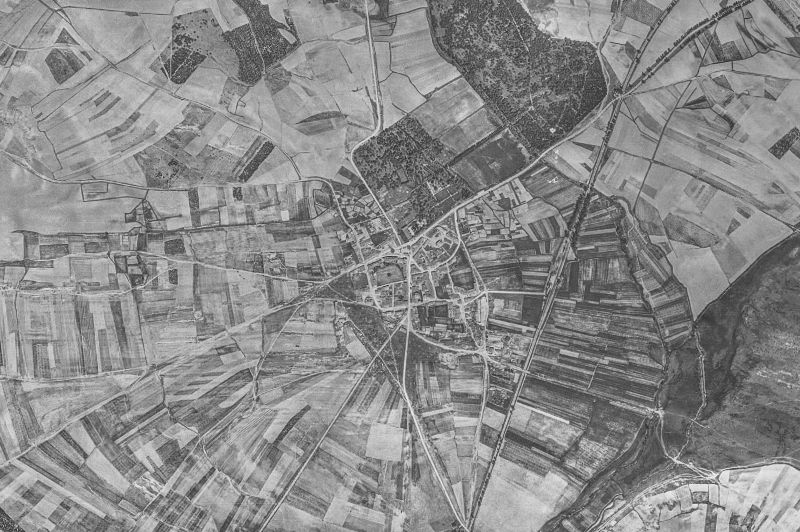 Ortofoto de 1956-1957 del núcleo de Quintana Redonda