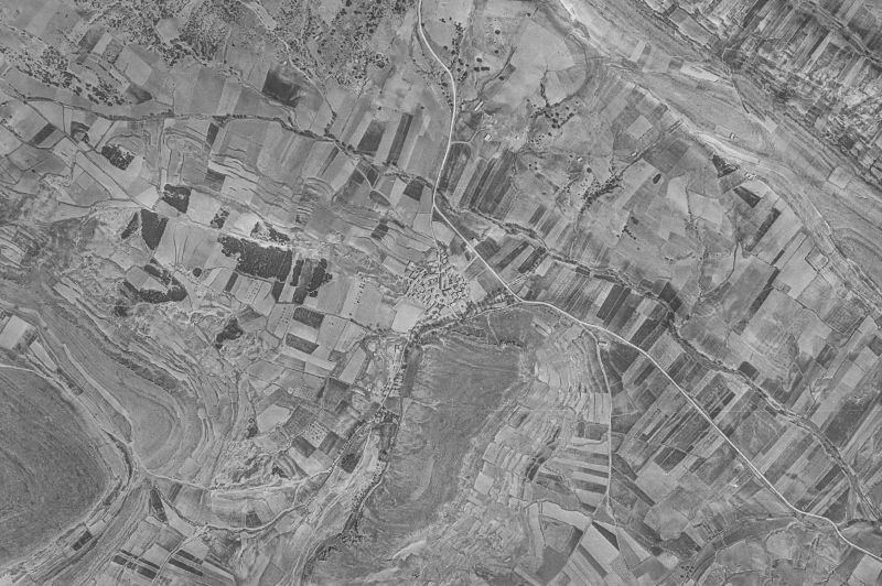 Ortofoto de 1956-1957 del núcleo de Quiñonería