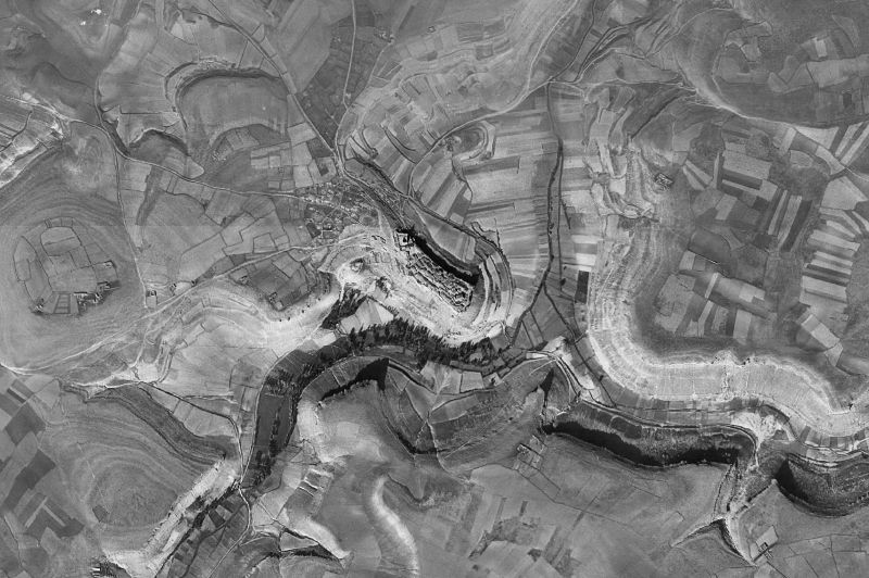 Ortofoto de 1956-1957 del núcleo de Rello