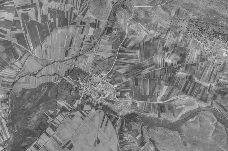 Ortofoto de 1956-1957 del núcleo de Renieblas