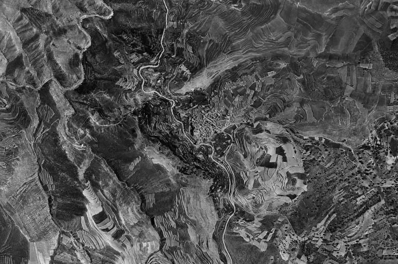 Ortofoto de 1956-1957 del núcleo de San Felices