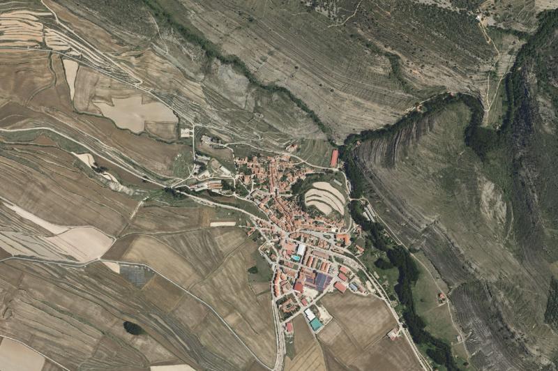 Ortofoto actual del núcleo de San Pedro Manrique