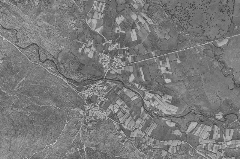 Ortofoto de 1956-1957 del núcleo de Sotillo del Rincón