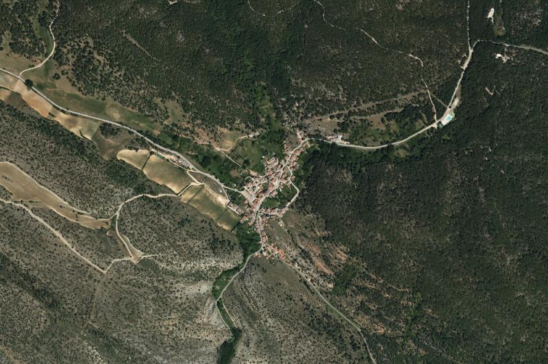 Ortofoto actual del núcleo de Talveila