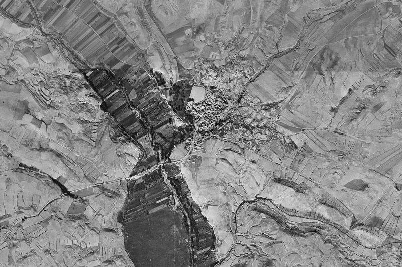 Ortofoto de 1956-1957 del núcleo de Torlengua