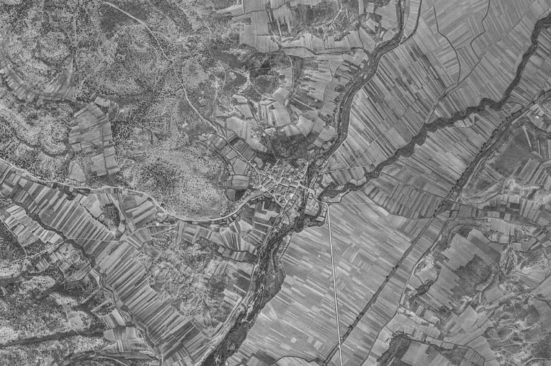Ortofoto de 1956-1957 del núcleo de Torreblacos