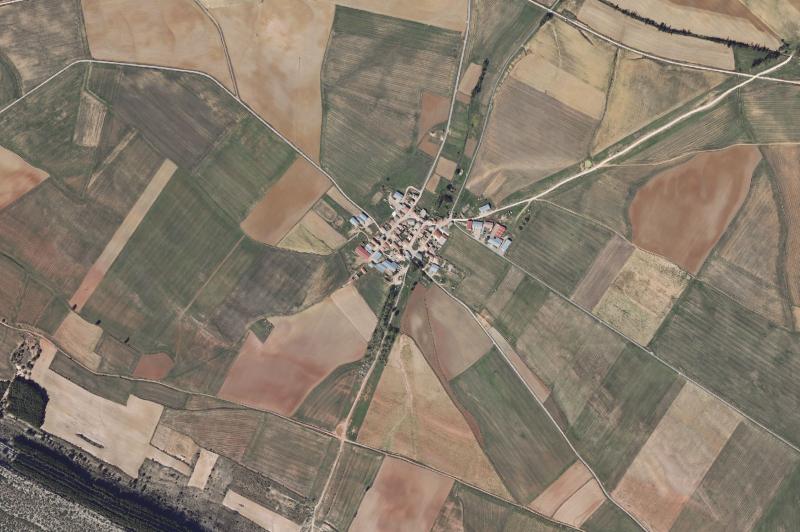 Ortofoto actual del núcleo de Torrubia de Soria