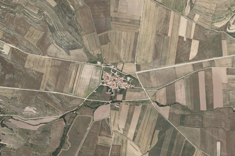Ortofoto actual del núcleo de Trévago