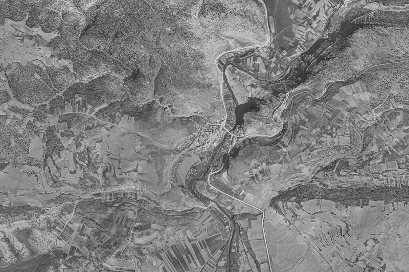 Ortofoto de 1956-1957 del núcleo de Ucero