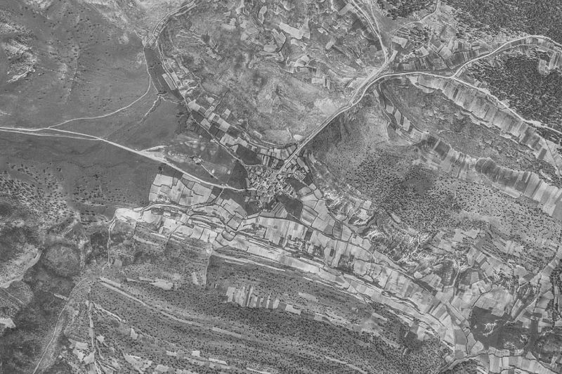 Ortofoto de 1956-1957 del núcleo de Vadillo