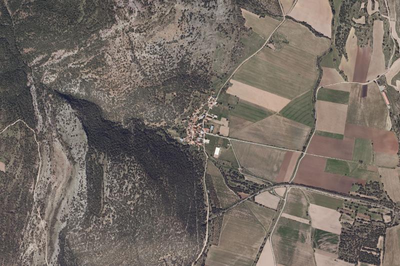 Ortofoto actual del núcleo de Valdegeña