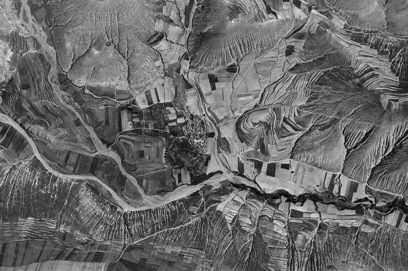 Ortofoto de 1956-1957 del núcleo de Valdeprado