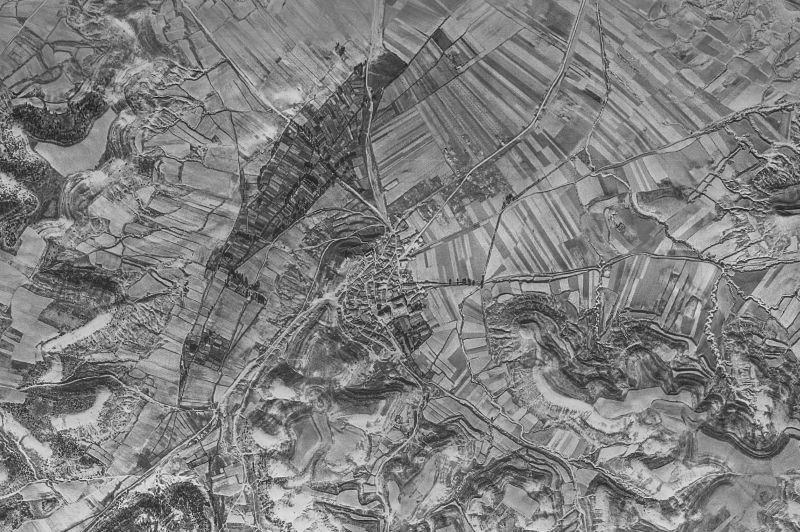 Ortofoto de 1956-1957 del núcleo de Velamazán