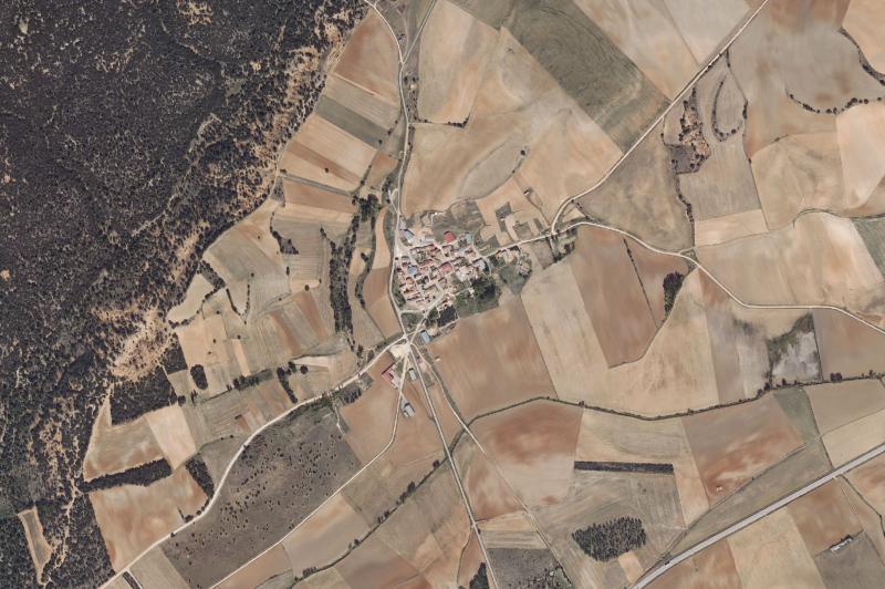 Ortofoto actual del núcleo de Viana de Duero