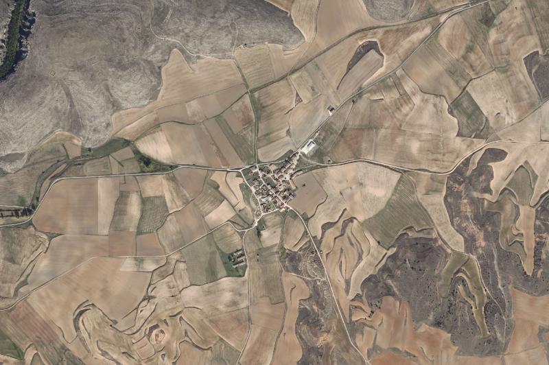 Ortofoto actual del núcleo de Villanueva de Gormaz