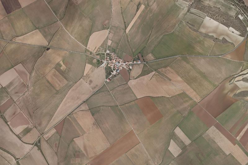 Ortofoto actual del núcleo de Villar del Campo