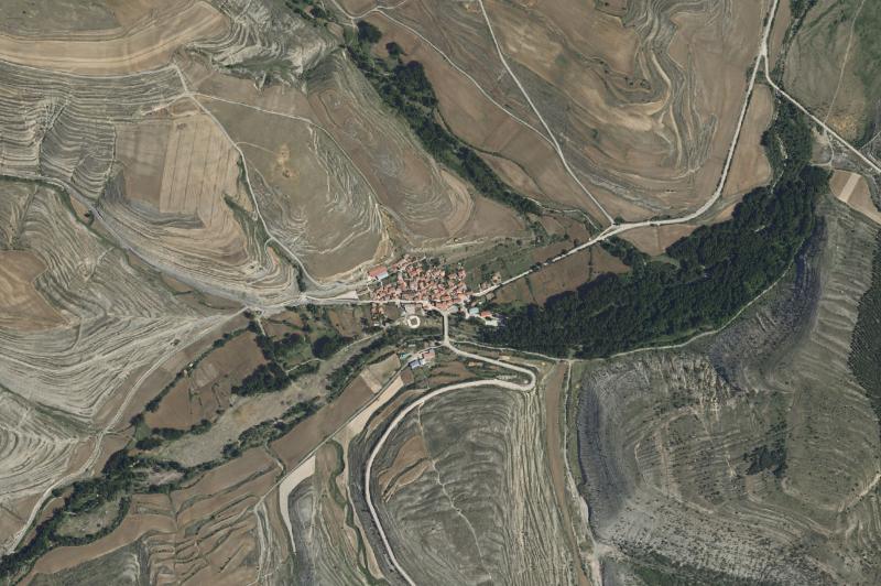 Ortofoto actual del núcleo de Villar del Río