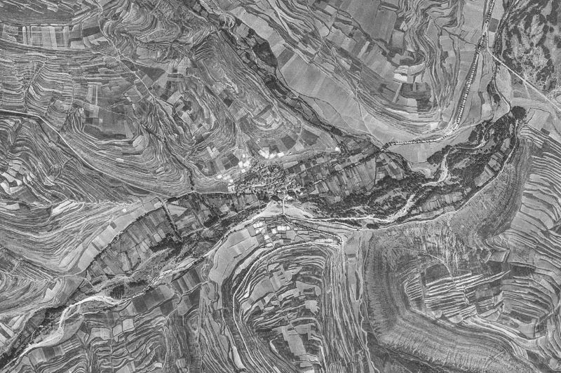 Ortofoto de 1956-1957 del núcleo de Villar del Río