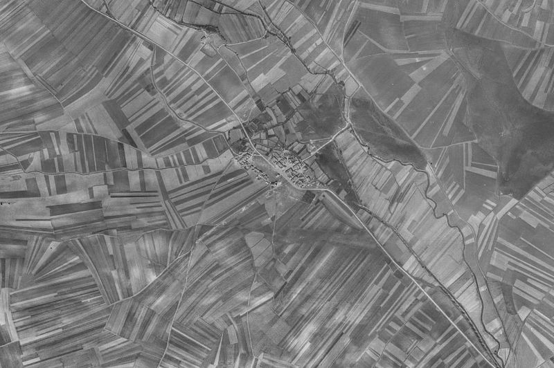 Ortofoto de 1956-1957 del núcleo de Los Villares de Soria