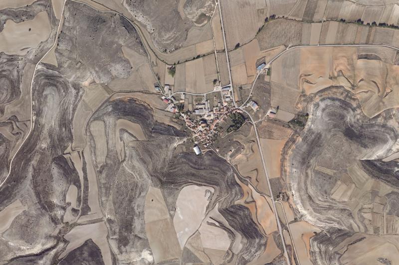 Ortofoto actual del núcleo de Villasayas
