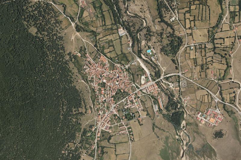 Ortofoto actual del núcleo de Vinuesa