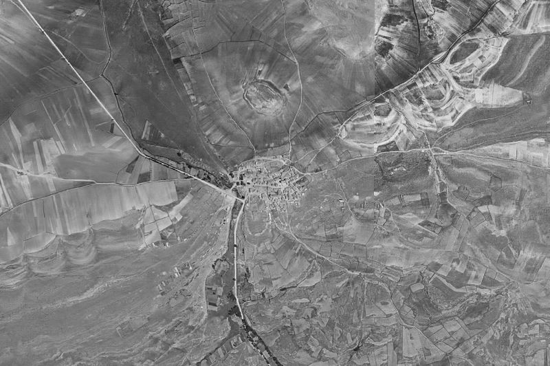 Ortofoto de 1956-1957 del núcleo de Yelo