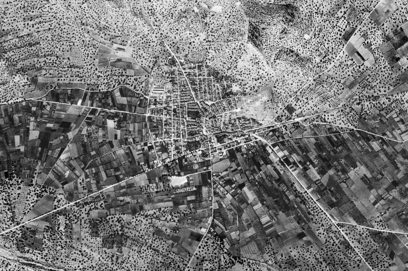 Ortofoto de 1956-1957 del núcleo de Alcanar