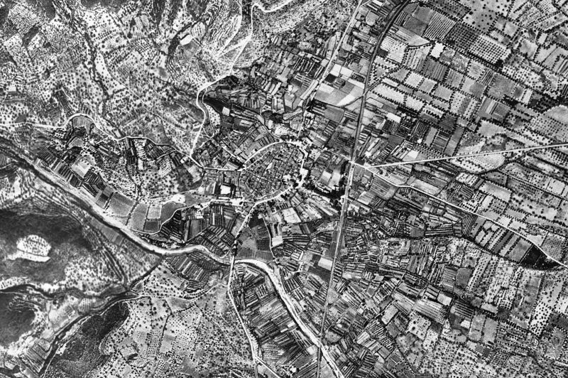 Ortofoto de 1956-1957 del núcleo de Alcover