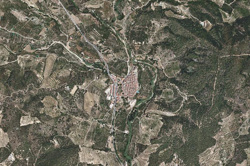 Ortofoto actual del núcleo de L'Aleixar