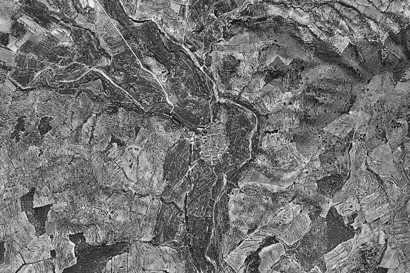 Ortofoto de 1956-1957 del núcleo de L'Aleixar