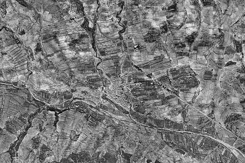 Ortofoto de 1956-1957 del núcleo de Alforja