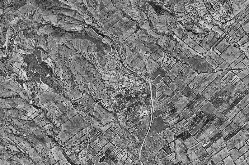 Ortofoto de 1956-1957 del núcleo de Almoster