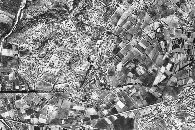 Ortofoto de 1956-1957 del núcleo de Altafulla