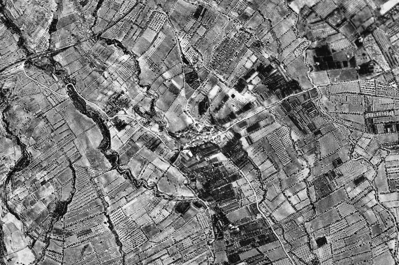 Ortofoto de 1956-1957 del núcleo de Botarell
