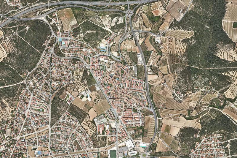 Ortofoto actual del núcleo de Calafell