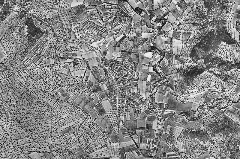Ortofoto de 1956-1957 del núcleo de Calafell