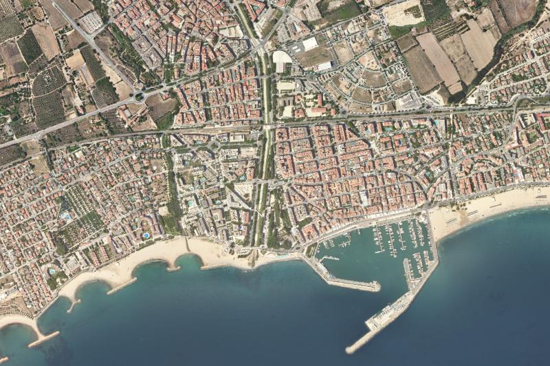 Ortofoto actual del núcleo de Cambrils