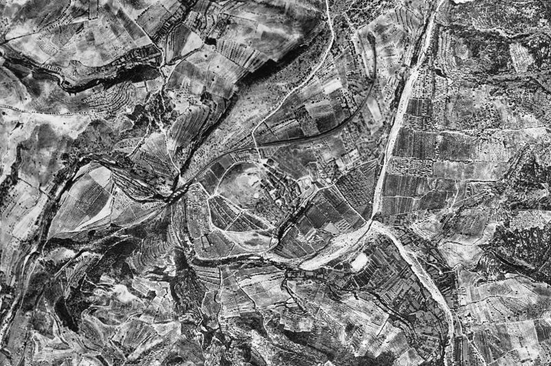Ortofoto de 1956-1957 del núcleo de Capçanes