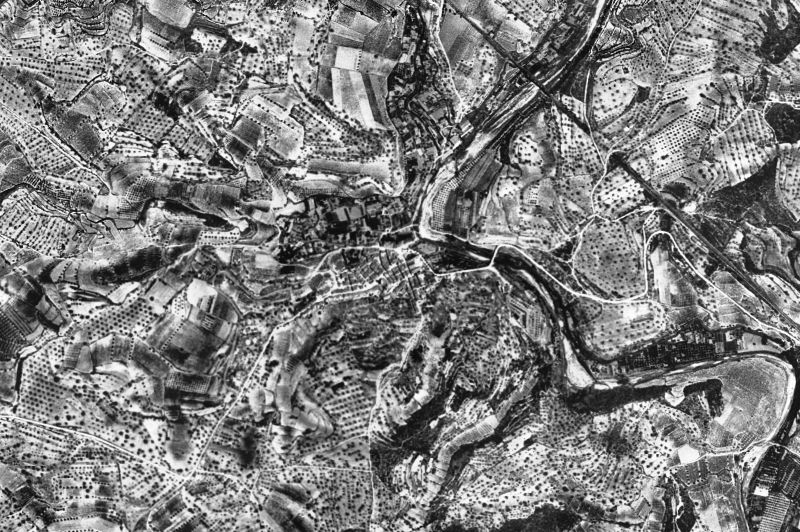 Ortofoto de 1956-1957 del núcleo de El Catllar