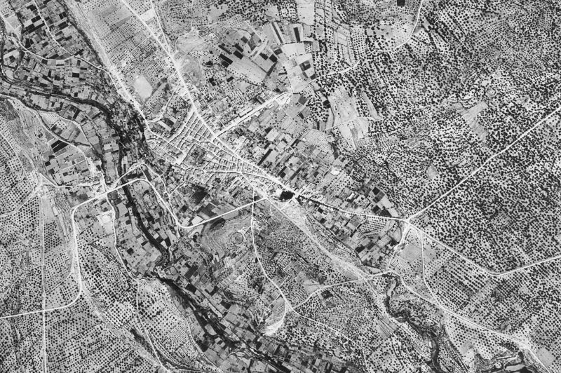 Ortofoto de 1956-1957 del núcleo de La Sénia