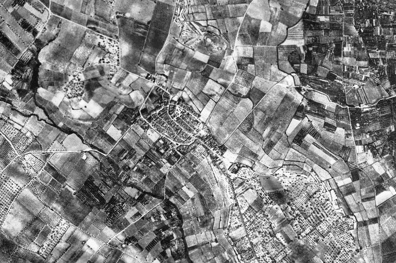 Ortofoto de 1956-1957 del núcleo de Constantí
