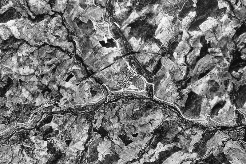 Ortofoto de 1956-1957 del núcleo de Duesaigües