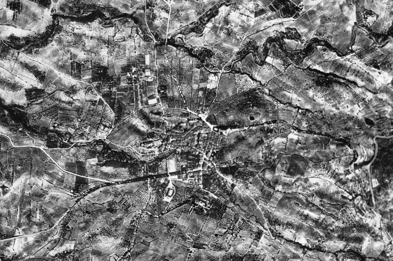 Ortofoto de 1956-1957 del núcleo de Falset