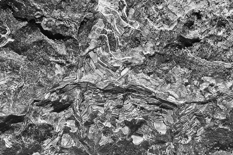 Ortofoto de 1956-1957 del núcleo de La Febró